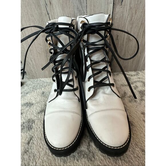 Stuart Weitzman Lexy Combat Boots Sz 5.5 - Picture 4 of 14